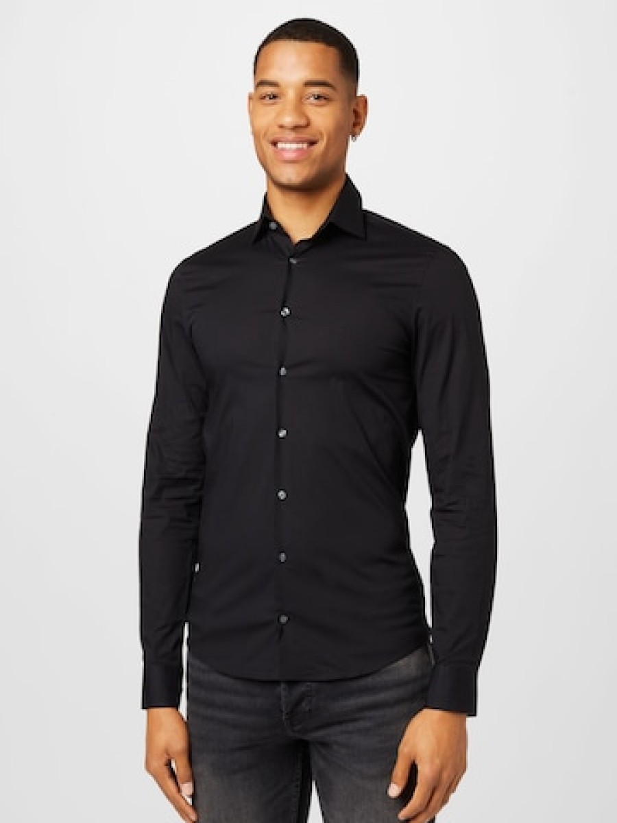 Men Calvin Button-Up Shirts | Slim Fit Business Shirt