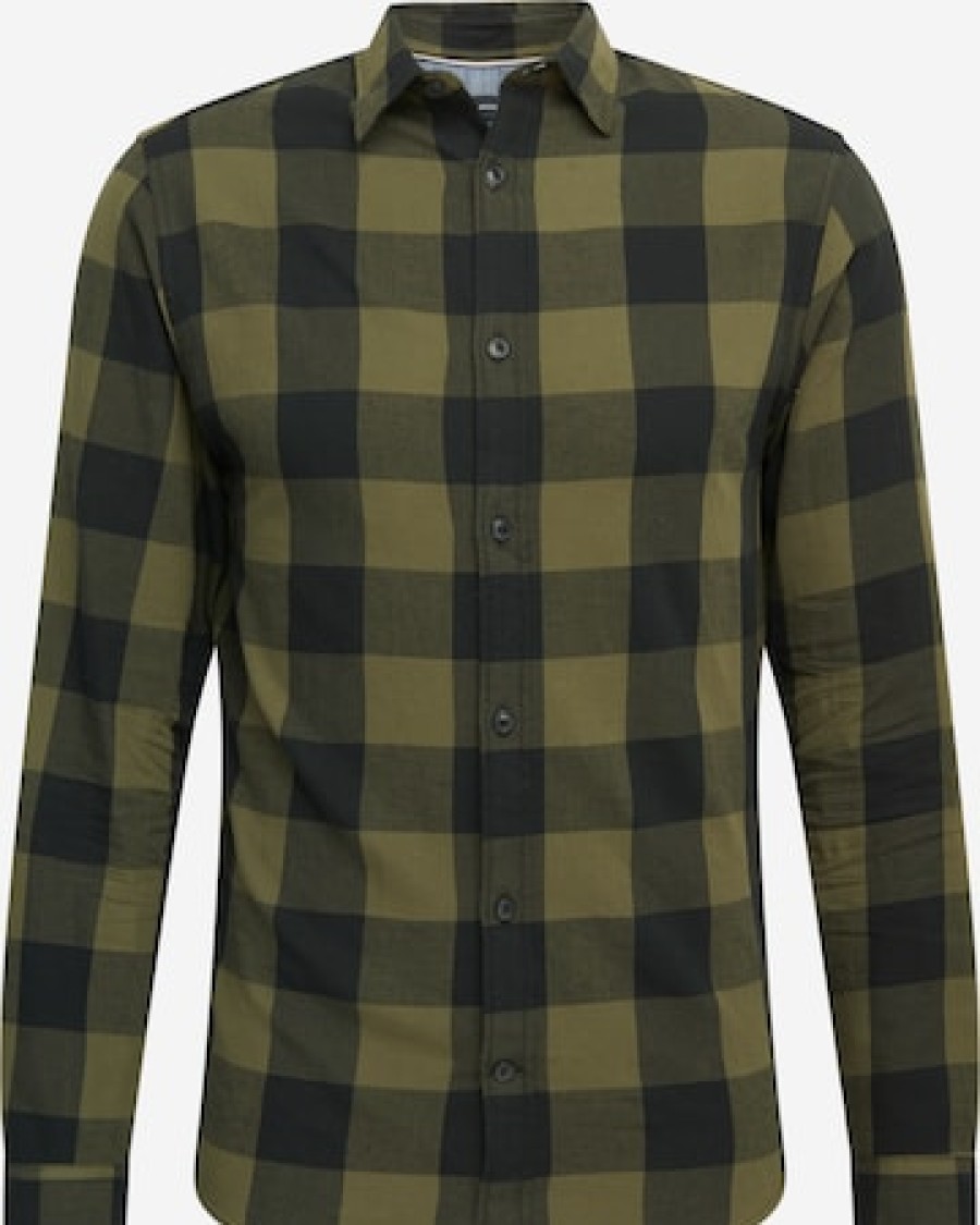 Men JACK Button-Up Shirts | Slim Fit Button Up Shirt 'Gingham'