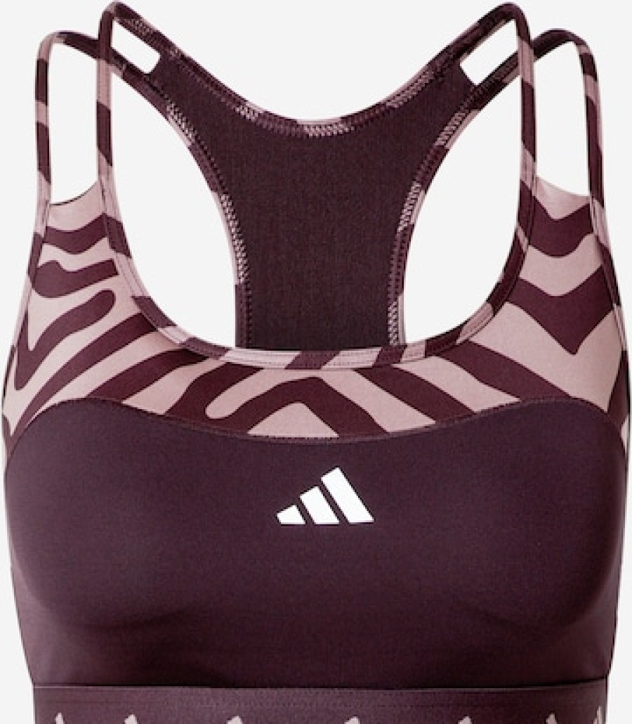 Women Sports Sustainability | Bralette Sports Bra 'Hyperglam Techfit Medium-Support Zebra'