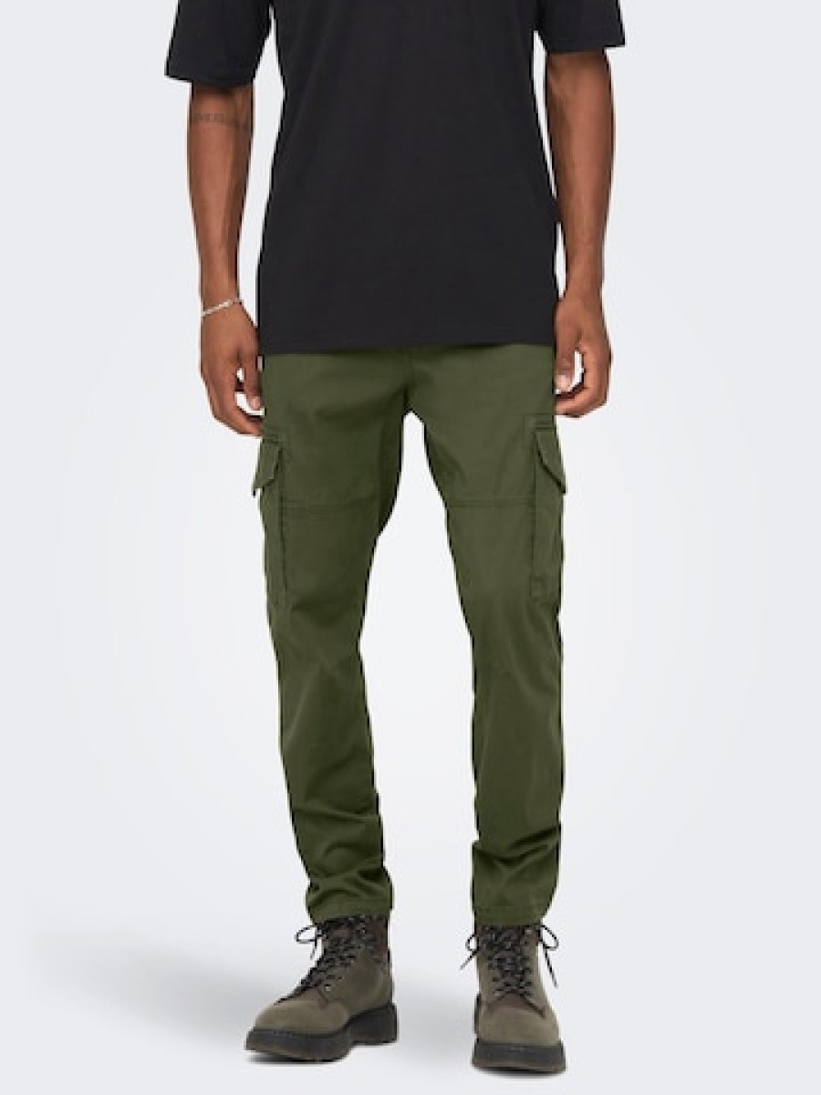 Men Only Pants | Tapered Cargo Pants 'Dean'