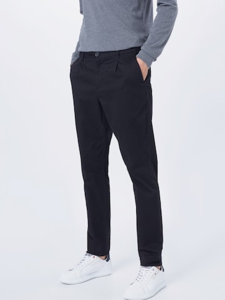 Men Only Pants | Slim Fit Pleat-Front Pants 'Cam'