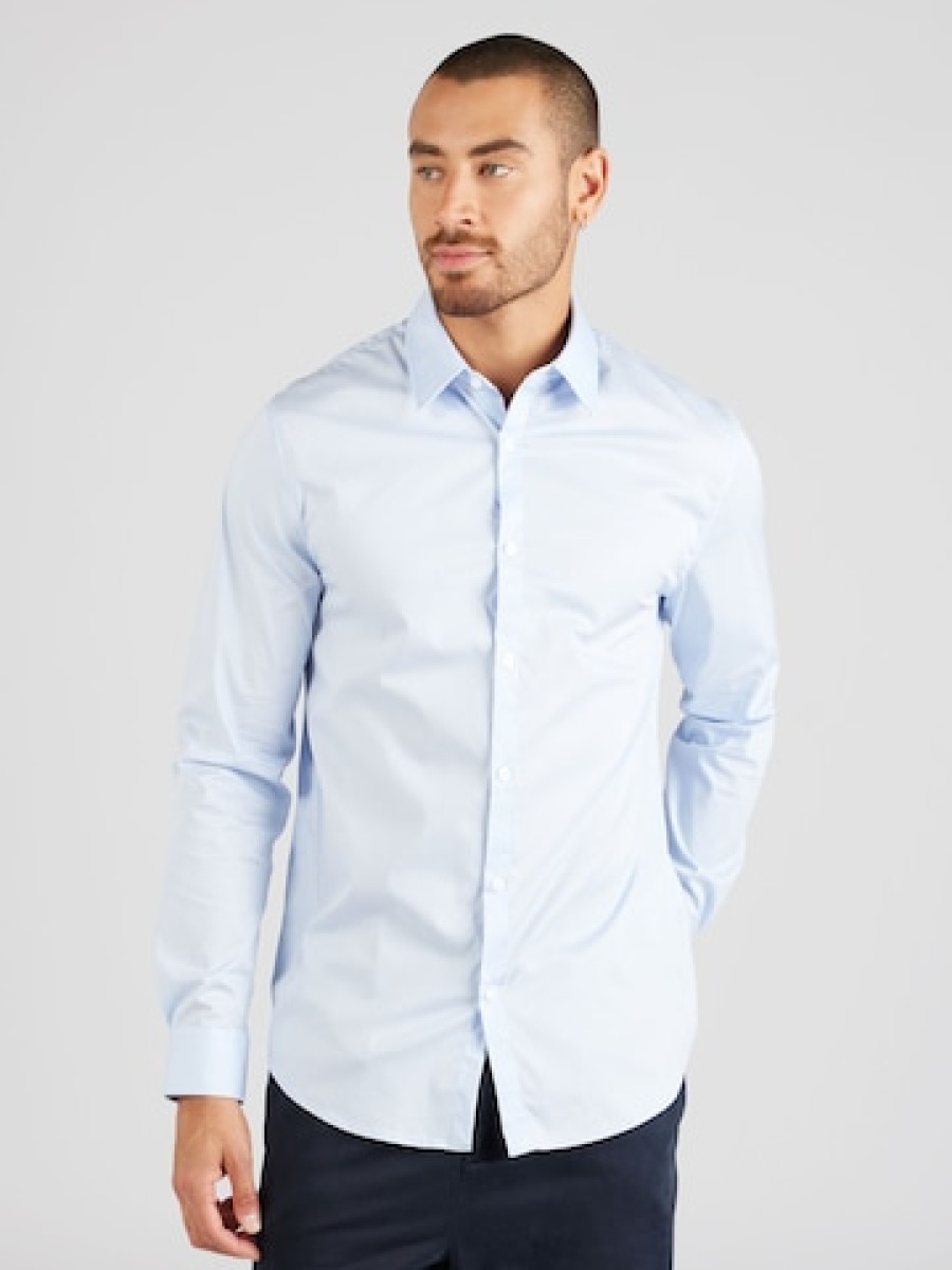 Men GUESS Button-Up Shirts | Slim Fit Button Up Shirt